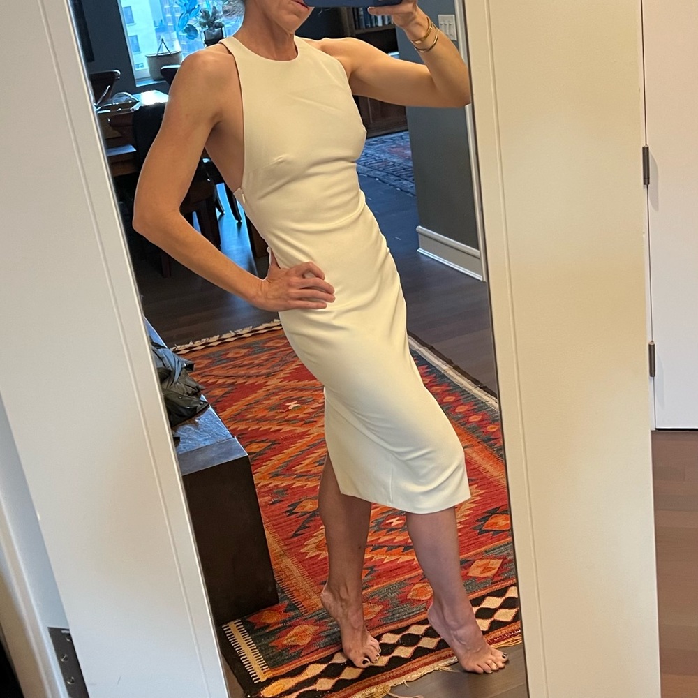 Elizabeth & James White Midi Dress